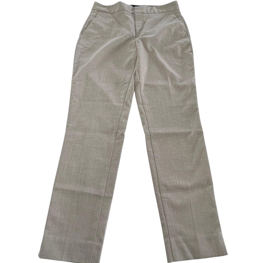Zara Pants Women Size 2 Tan Straight Leg Business Casual Workwear Professional
